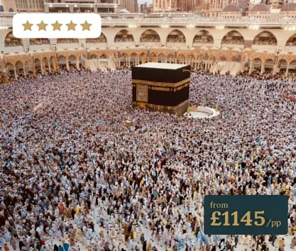 Luxury 5 Star 14 nights Easter Umrah Packages 2025
